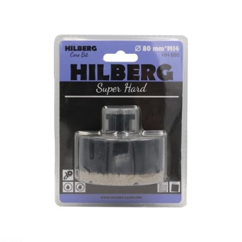 Коронка алмазная 80 мм Hilberg Super Hard M14 HH680