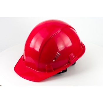 Каска защитная строительная красная арт КО-0002К