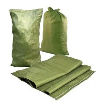Мешки строительные для мусора хранения полипропиленовые от 100 штук цвет белый зеленый